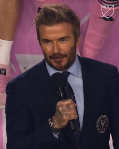 "Tonight we celebrate... and let's get ready for the playoffs." David Beckham thanks the fans, players & staff after Inter Miami CF breaks the MLS single-season points record and lifts the Supporters' Shield. 🛡️🥳 | Major League Soccer (MLS)