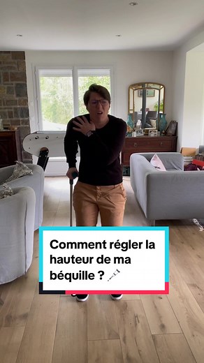 Comment régler la hauteur de ma béquille? 🩼