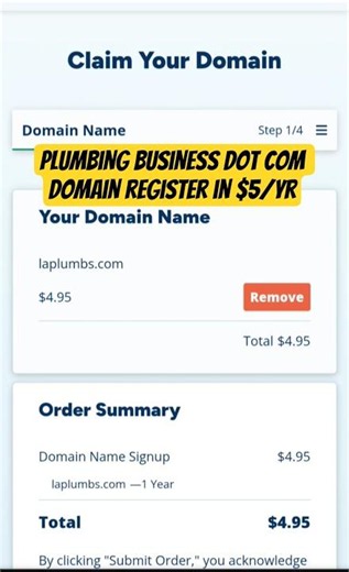 Register Plumbing Business Dot Com Domain for 5 USD/ year #plumbingbusiness