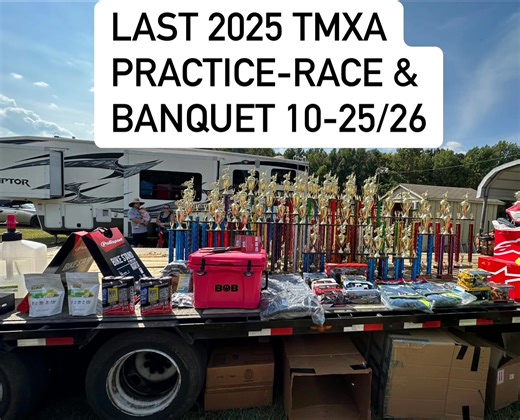 PRACTICE RACE BANQUET - OCTOBER 25:26th last 2025 TMXA RACE @ Back40mx! On line signup to beat race day lines https://app.iraceready.com/event/back40mx1 | Back40mx