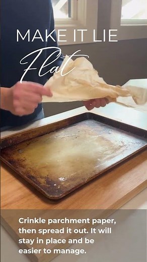 Make Parchment Paper Lie Flat in Seconds (No More Curling!)
