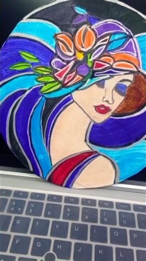 Abstract Art 💕🦋✨||#ytstudio #ytshort #shortsfeed #trendingshorts #explore #viral #creative #painting