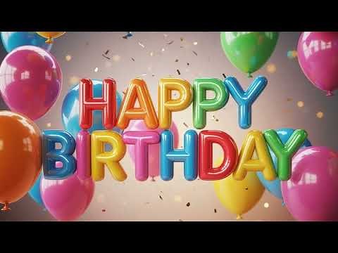 Happy Birthday Song 🎈 Animated Balloons Celebration