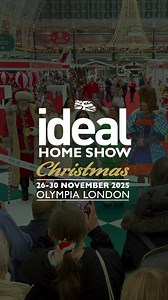 1.3K views |  Get ready for Christmas! Over 600 brands, workshops, and festive inspiration at the Ideal Home Show Christmas. ️ Tickets from £10 – Use code IHSXSOCIAL to book now | Ideal Home Show | Facebook