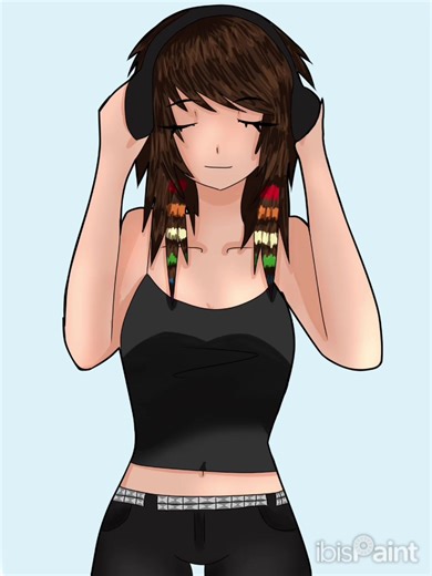rainbow dash human in my style !!