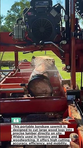 Extreme Portable Bandsaw Sawmill Cutting Logs Into Perfect Lumber | Powerful Wood Processing Machine