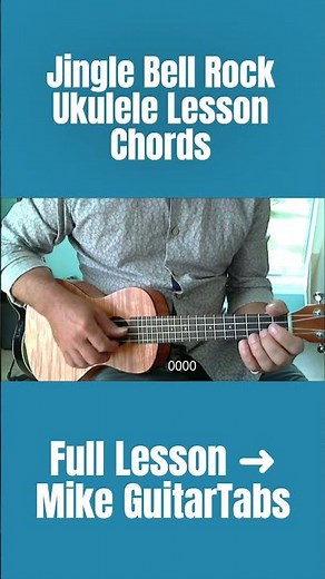 Jingle Bell Rock Ukulele – Quick Preview(Chords) #mikeguitartabs #guitar #tabsstudio