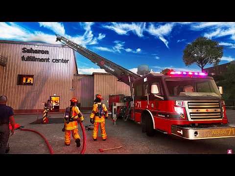 TRAPPED INSIDE An EXPLOSIVE WAREHOUSE FIRE in Firefighting Simulator Ignite
