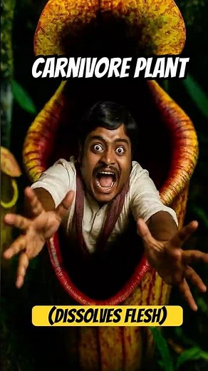 Pitcher plant- Huge eats (dissolves flesh)