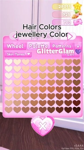 Skin Color Palette Dress To Impress #dresstoimpress #roblox #dti #dresstoimpresscodes #dticodes