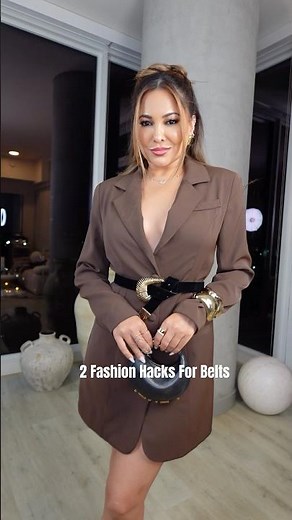 2 Fashion Hacks For Belts ✨ #grwm #ootd #style #beauty #outfit #fashion #outfit #styling
