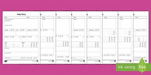 Daily Care Sheet Resource Pack