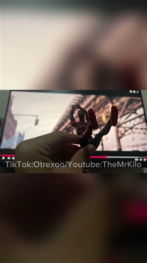 Spider man 2 Train scene trace #spiderman #stopmotion #fyp #viral