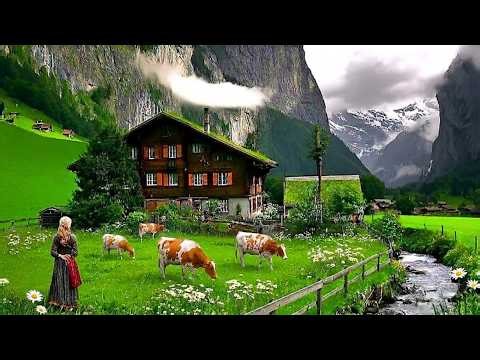 Life in Switzerland's Fairytale Villages - Peaceful Walk in the Most Beautiful Swiss Countryside
