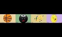 Mix of 4 videos from youtube : bfdi auditions in 5 languages in english,german,russian,swedish,italian