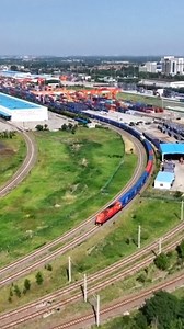 The China-Europe Railway Express achieved a new milestone as the service’s 110,000th train departed from Qingdao, east China's Shandong Province, on Monday. As one of the flagship projects under the #BeltandRoad Initiative proposed by Chinese President #XiJinping, the service has been operating since its launch in 2011. Linking 128 Chinese cities with hundreds of European and Asian cities, the #China-#Europe freight train service has transported goods worth over $450 billion in its 14 years of s