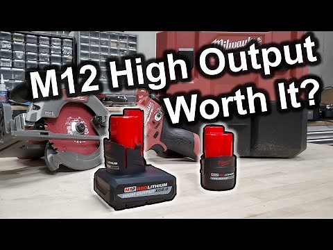 Milwaukee M12 2.5Ah and 5Ah High Output Battery Review and Performance Test