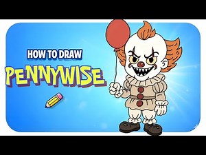 How to Draw Pennywise Step by Step | The Scary Clown from IT.