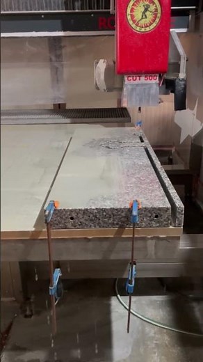 Helios CUT 500 5-axis cnc bridge saw #routing #granite #cnc #machine #stone