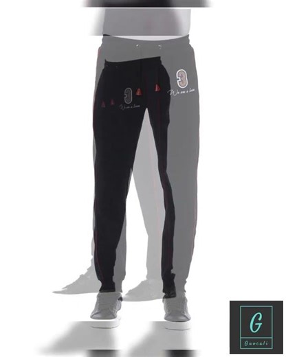 Sporty Men Sweatpants – Mid Rise Logo Comfort