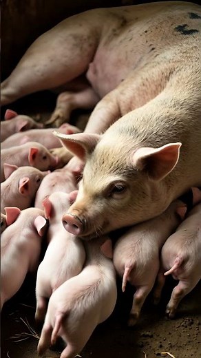 The MOST AMAZING Sight of 20 Piglets Nursing from One Mom