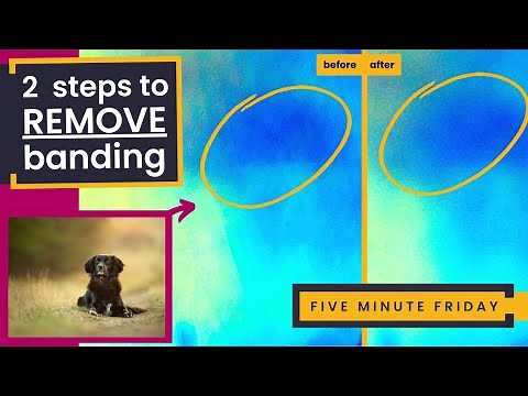 2 SIMPLE STEPS to REMOVE Banding in Photoshop | What is banding + how to fix banding in photographs