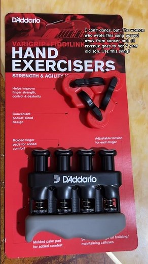 Daddario Varigrip + Fiddilink Hand Exercisers | Dance You Outta My Head - Use this song #daddario