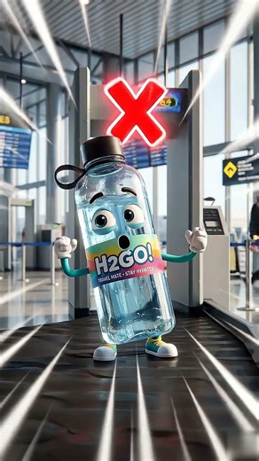 Water Bottle Airport Hack 💧✈️ | Security Tip!