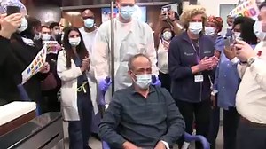 We sent our 1,000th COVID-19 patient home today. Surrounded by cheering staff, Ramdeo Radhay, 61, reunited with two of his sons after 10 days in the hospital. We applaud your bravery in fighting this virus and couldn't be happier for you and your family, Ramdeo. Wishing you well! | Lenox Hill Hospital