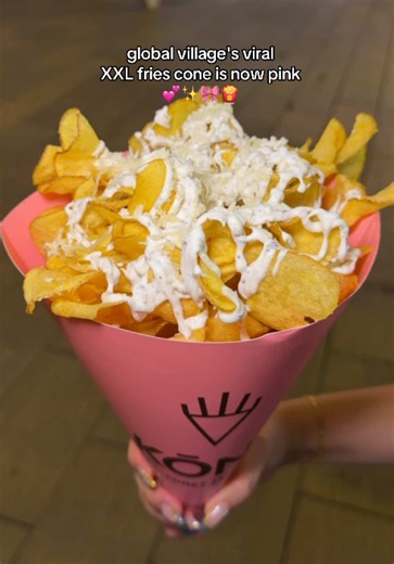 Global Village's Viral Pink XXL Fries Cone for the Girlies 🎀