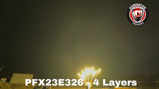 If you want to make a quick impression on your audience in your next show, look no further than PFX23E326 our 4 layer cake. | Dominator Fireworks