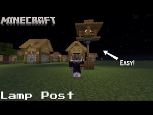 How to Build a Nice Lamp Post in Minecraft!