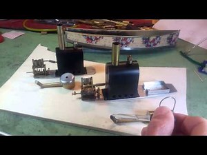 MINIATURE STEAM POWER PLANT WITH V4 ENGINE