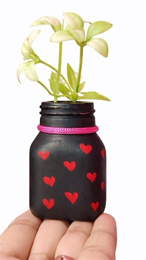 Mini Bottle Painting ✨ Waste to Best 💖 #shorts #youtubeshorts #diy