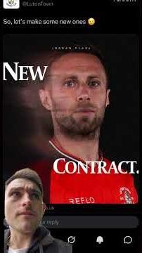 CLICKER COMMITS TO LUTON! ✍️🧡 #LutonTown #LTFC #COYH #YouTubeShorts