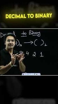 UGC NET Paper 1 Decimal to Binary Trick #ugcnetpaper1 #decimaltobinary #shorts