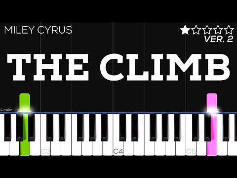 Miley Cyrus - The Climb | EASY Piano Tutorial