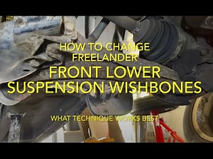 How to change Front suspension wishbone on Freelander & Other Cars.