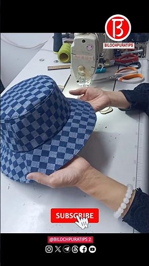 Bucket Hat Tutorial and Size Chart Sewing Tutorial Part 09