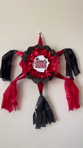 Handmade Red Black Star Graduation Piñata – Class of 2026 Party Decoration - Etsy