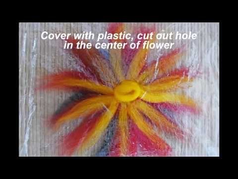 How to make a 3D Wet Felted Flower
