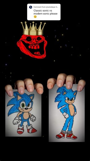 Modern Sonic vs Classic Sonic #trending #trolledit #sonic #sonicthehedgehog #sonicchannel