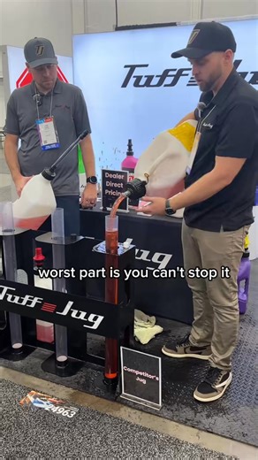 If you’ve ever dealt with slow pours, spills, awkward angles, or a jug that makes you question all your life choices… meet the jug that fixes all of it. Tuff Jug was built to make every pour fast, clean, and insanely easy. No mess. No guessing. No dripping down the sides. Just a smooth, automatic shut-off that stops exactly when your tank is full. Better grip, better control, smarter caps, and sizes for whatever you’re working with. Once you use a Tuff Jug, going back to anything else feels like