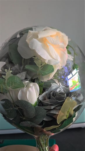 3 comments | The perfect bubble in the making for a graduation   It takes time to put all this together... from choosing the right flowers and putting them together, the colours, the style of the font which is a huge deal for me as its all about the font to make it look classy...to the finished product. I pour my heart into all my creations and I absolutely LOVE it! Hope you do too  | Float Away with Sham's Balloons | Facebook