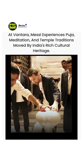 Cinematicsource on Instagram: "Global football icon Lionel Messi recently visited Vantara, the sprawling wildlife rescue, rehabilitation, and conservation centre in Jamnagar founded by Anant Ambani, son of Indian billionaire Mukesh Ambani. During the visit, Messi embraced India’s rich cultural traditions by participating in Hindu rituals and a Maha Aarti, reflecting respect for the country’s spiritual heritage. He was welcomed with vibrant folk music, flower greetings and ceremonial prayers, whi
