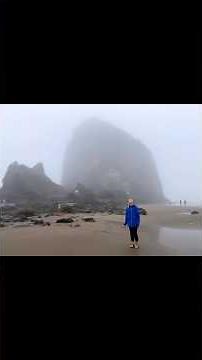 Exploring Haystack Rock early morning in Cannon Beach, Oregon! #cannonbeach #haystackrock