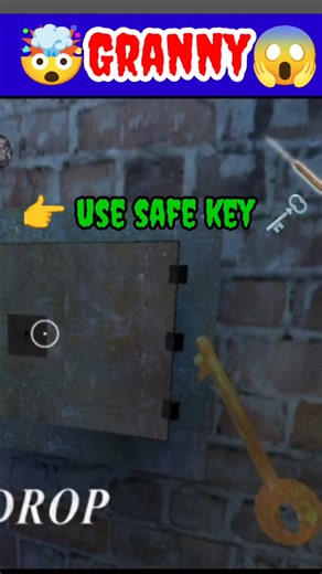 how to use safe key 🗝️ in granny 3 😨#tranding #ytshorts #shorts
