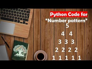 Learn Python in Tamil | How to print number pattern in python | GURUKULA | [TAMIL]