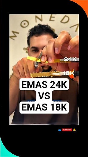 24K VS 18K GOLD HARDNESS TEST #gold #preciousmetal #jewelry #shorts