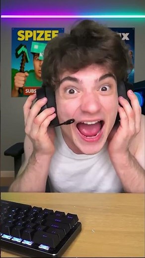 Spizee ATE HID GAMING SETUP!? 😬 #shorts